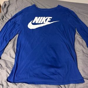 Long sleeve Nike Shirt Blue in men’s Small